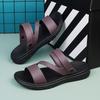 Summer Men's Sandals Outdoor Mens Slippers Comfortable Beach Casual Shoes Non-slip Breathable Roman Shoes Flip-Flop Garden Shoes