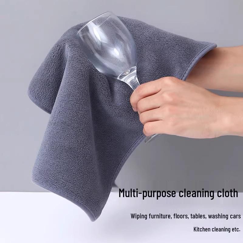 Thickened No-Trace Absorbent Cleaning Towel for Household, Table, Floor, and Car