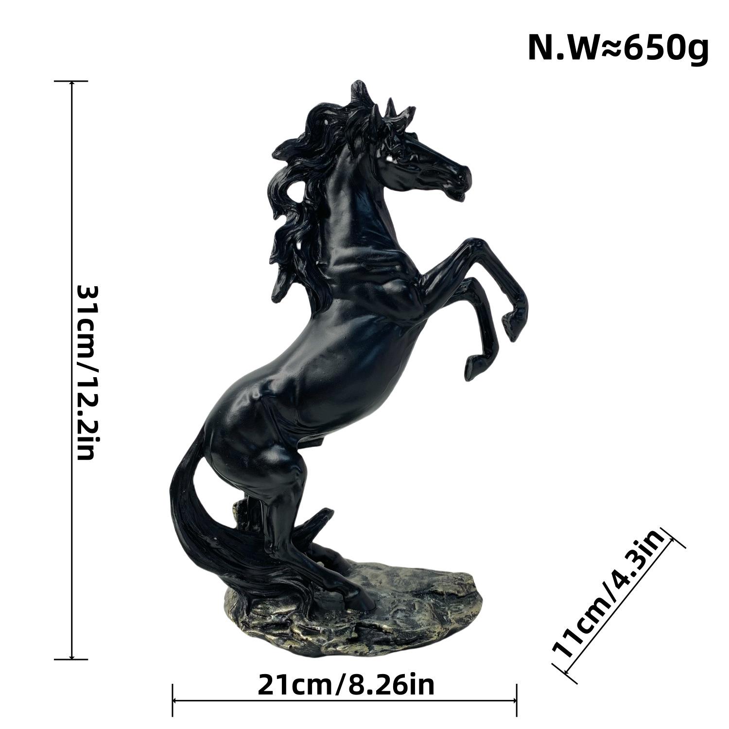 Neue Ornamente für das Pferd, um erfolgreich im Wohnzimmer zu leben Der Eingang des Kunsthandwerks Bürotisch Dekoration, Geschenke für das Haus black