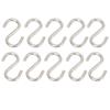10Pcs S Shaped Hooks Strong Thickened Metal Durable S Shaped Widely Used Small S Hooks for Clothes Bags Utensils S212