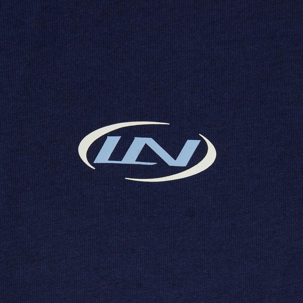 Li Ning Sports Lifestyle Series American Retro Casual Fashion Versatile Summer T-Shirt Loose Round Neck Logo Printed T-Shirt Unisex tops ATSW263-5