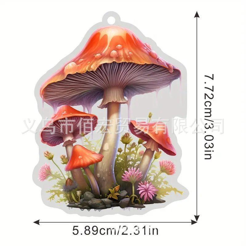 

Whimsical Acrylic Mushroom Flower Car Pendant For Unique Home And Styling Auto StyleG