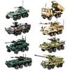 Children's Military Tank & Rocket Building Blocks Kit - Interlocking Toy for Boys