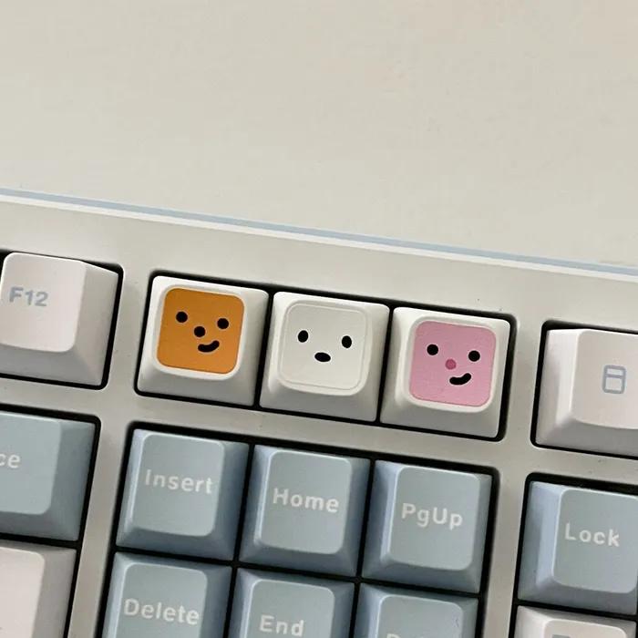 big face friends [LED keycap keyring]