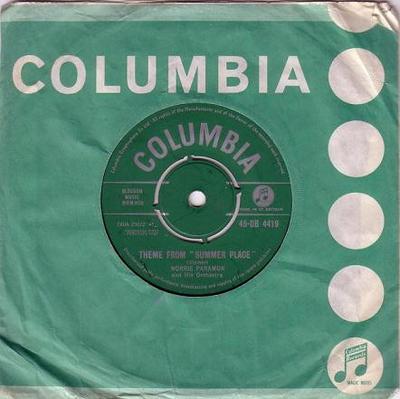 7-Zoll Schallplatte NORRIE PARAMOR & HIS ORCHESTRA - Thema aus "Summer Place" 45DB4419 Columbia 1960 UK Pop Gebraucht