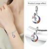 925 Silver Blue Starry Sky Rainbow Charm Pendant DIY Bracelet Jewelry Gift for Women Men Fashion Accessories