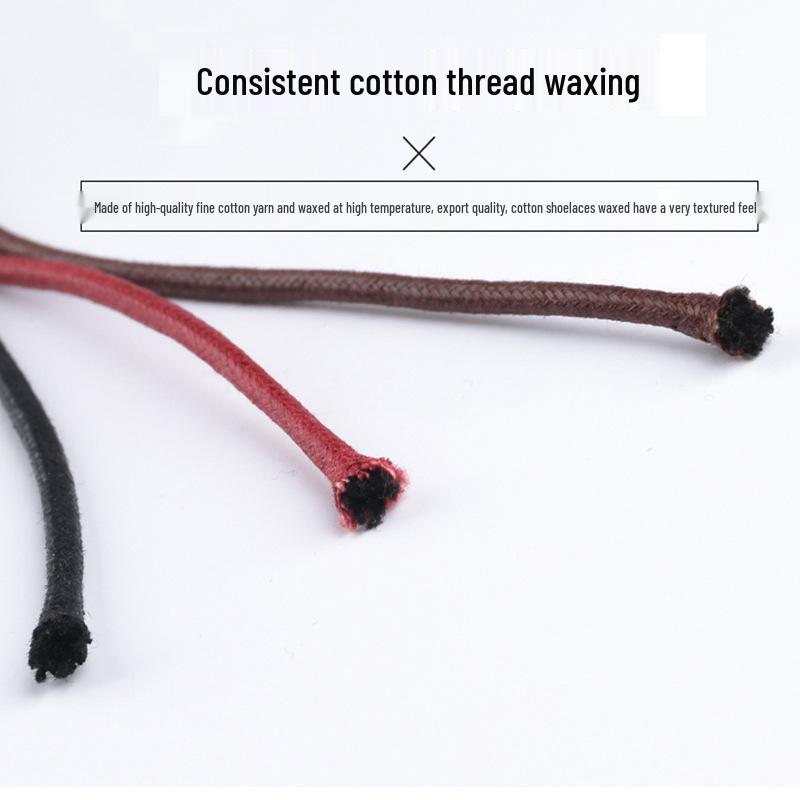 Men's & Women's Black, White, Brown Round Waxed Leather Shoelace Boots – Casual, Martin, and Work Styles