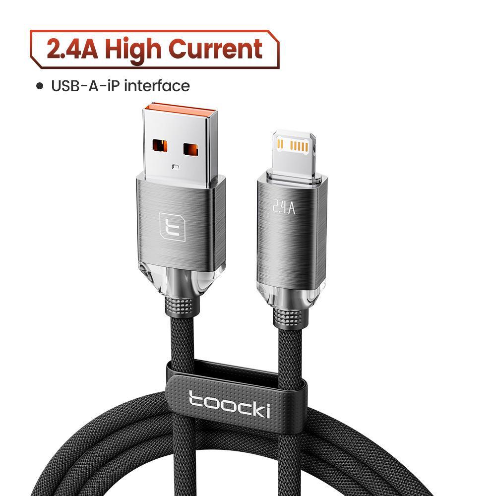 Tuqi PD100W Fast Charging Aluminum Alloy Dual Type-C Braided Data Cable for Huawei, Apple, and other 15 Mobile Phones.