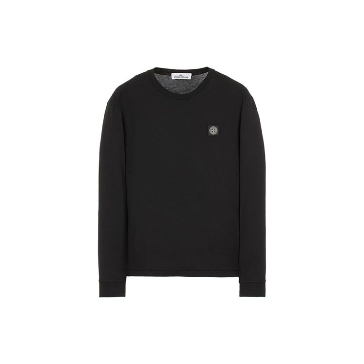

Stone Island Long Sleeve T-Shirt Black Men Tops 761522713-V0029 S