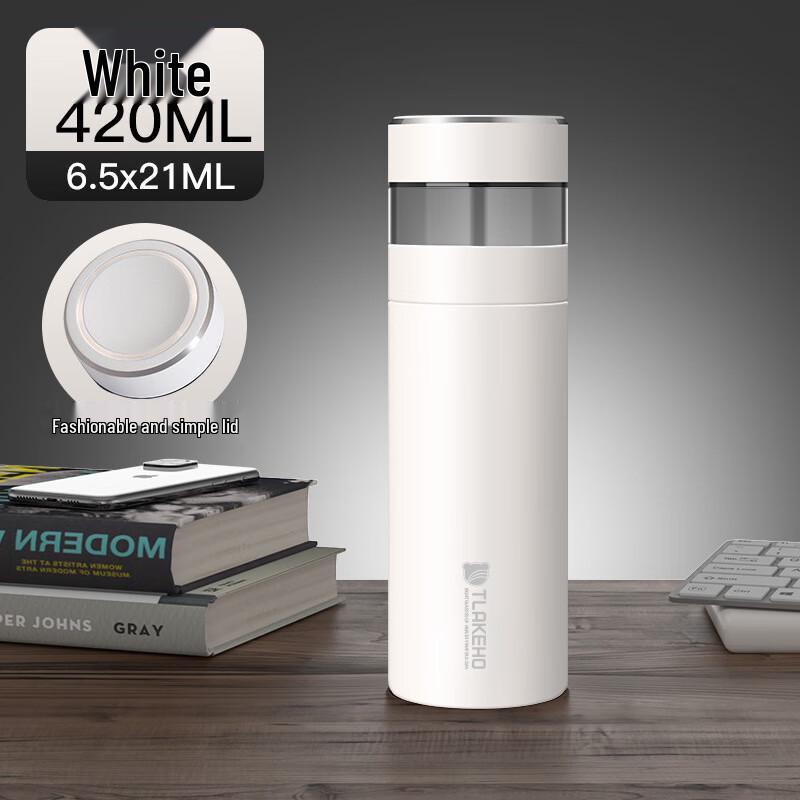 TLAKEHO Portable Tea Infuser Insulated Bottle