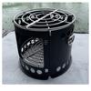 Outdoor Stove Multifunctional Windproof Wood Stove Folding Stove for Barbecue Picnic