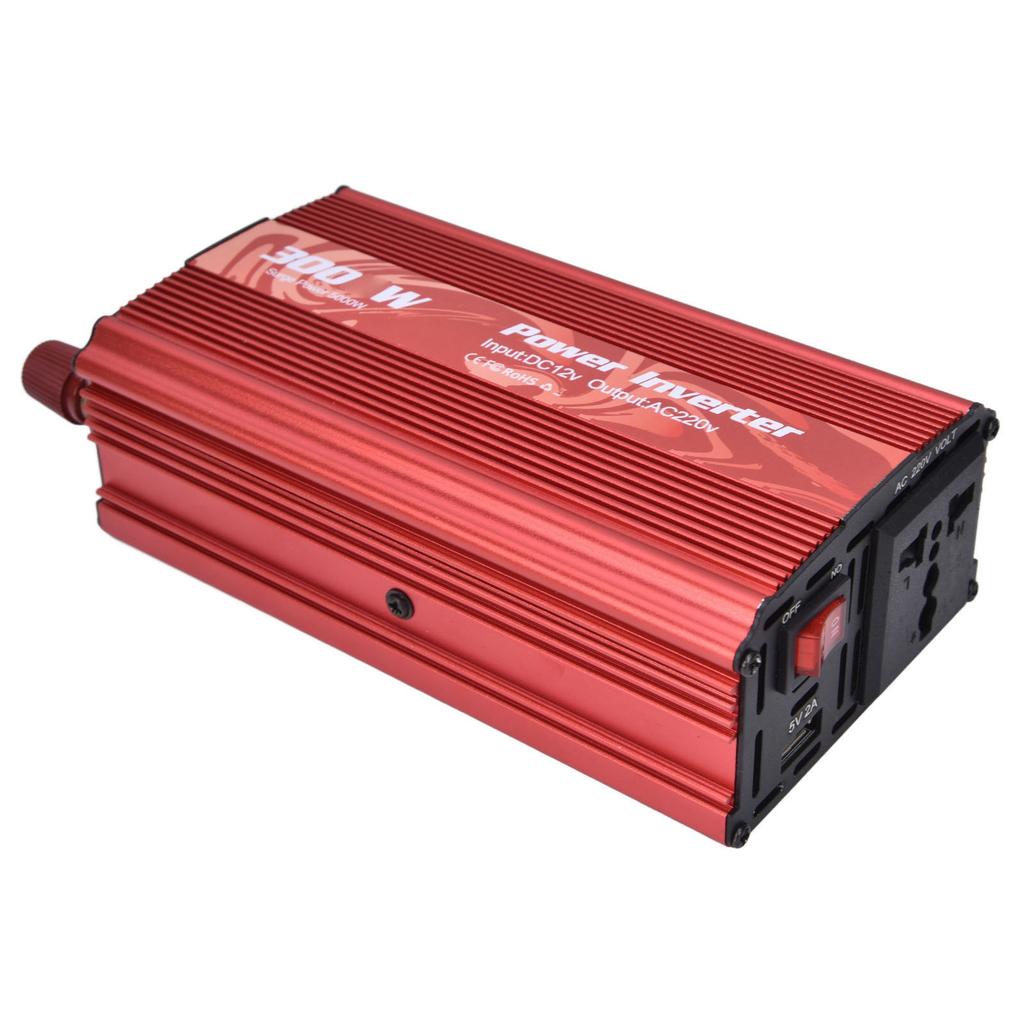 300W Inverter Safe Modified Sine Intelligent Power Converter for Refrigerator Induction Cooker 12V To AC220V