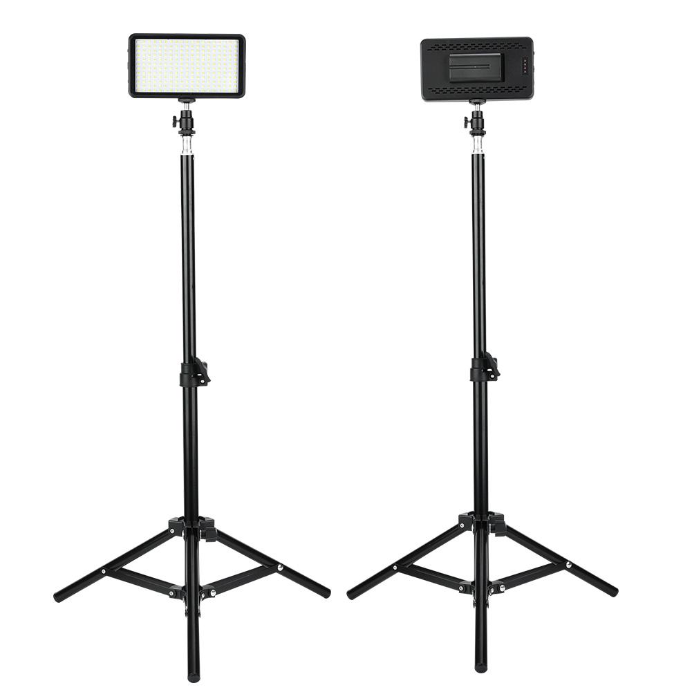 2PCS LED Video Light with Bracket 3200K 6000K Bi Color Stepless Dimming