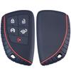 Silicone Car Key Case Cover Honeycomb Pattern Compatible With Buick Envision S Avenir Chevrolet 5 Button Keyless Remote Key Fob