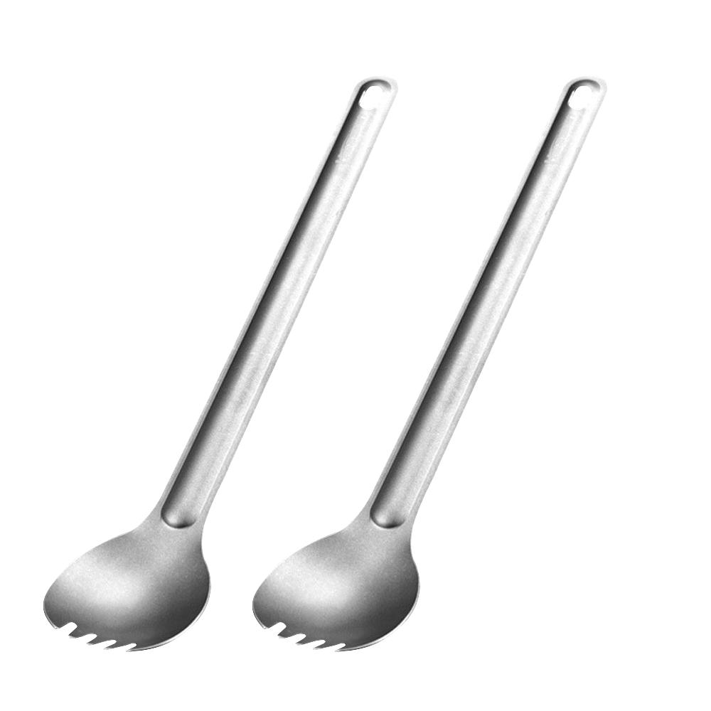 Stainless Steel Spork Camping Spork Outdoor Tableware Long-handled Spork