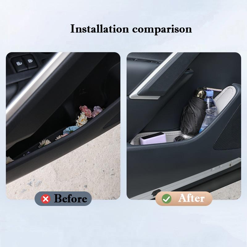 For Toyota Corolla E210 Corolla Cross 2019-2026 Car Door Slot Protective Pad Leather Waterproof Glove Box Mat Auto Accessories