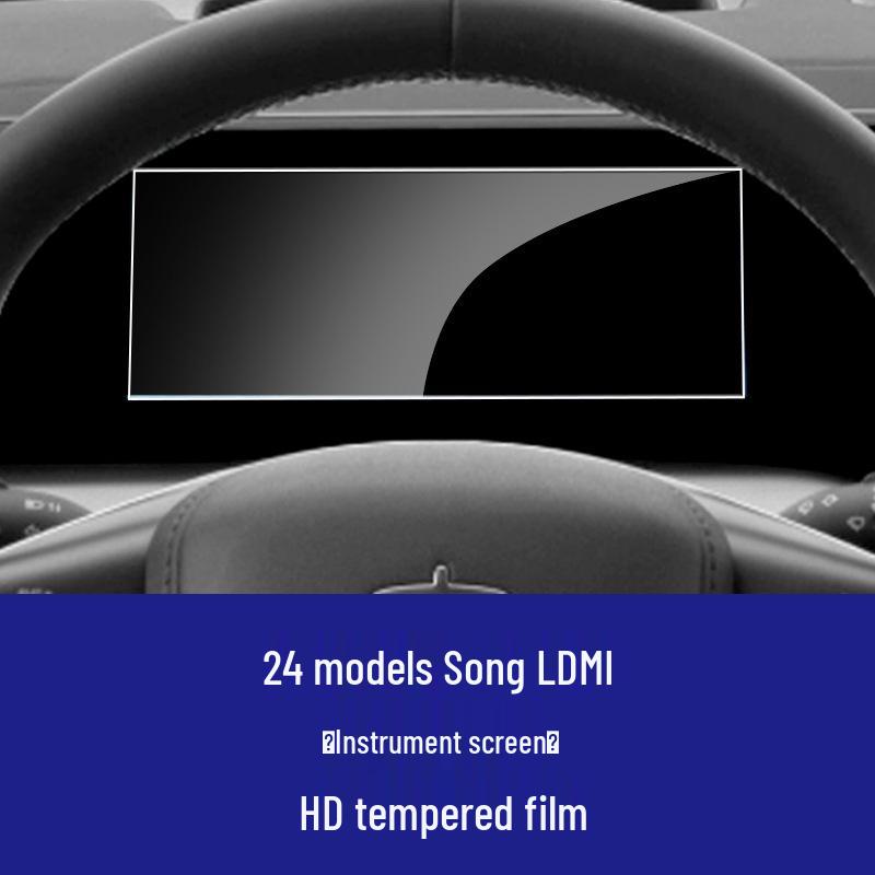 “24-26 BYD Song Pro L-DMI Navigation Screen Protector: Tempered Glass Film for Instrument & Central Control”