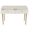 Metal Legs Dressing Table with Drawers Large Capacity Ergonomic Handle Easy To Assemble Home Makeup Vanity Table Bedroom Furniture