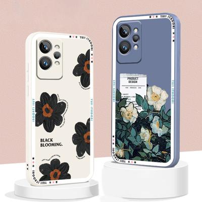 Liquid Rope Flower Luxury Scene Art Cute Phone Case For OPPO Realme Q3S Q5i 50A 50i C21Y C11 GT Neo3 Neo2 9 9i 8 8i 7 Pro Plus