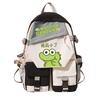 Personalized niche little crocodile expression bag schoolbag 2024 cross-border campus popular student schoolbag casual and simple