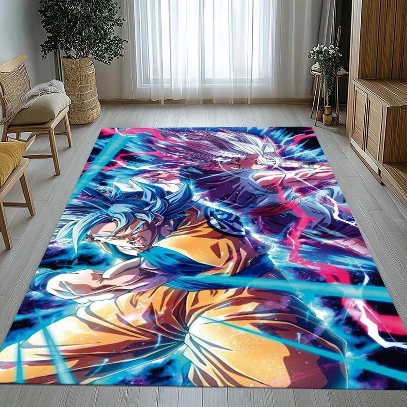 Anime D-Dragon Ball Game Cartoon Living Room Non-Slip Area Rug Soft Carpet for Bedroom Kids Playroom Sofa,Home Decor Doormat