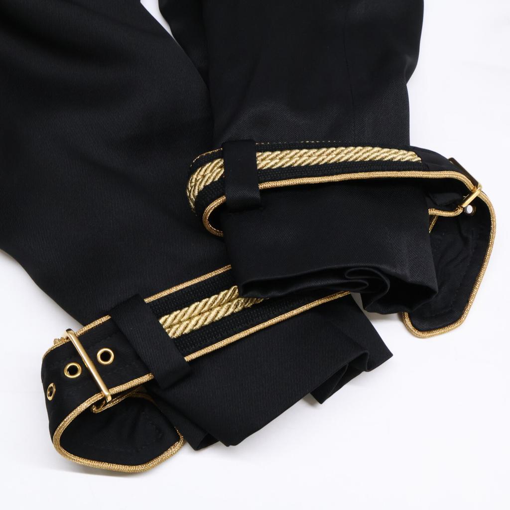 Louis Vuitton Domestic Regular 24 Year Old RW222W MN1 FNC06 Monogram Lining Belted Trench Coat Coat 34 Black X GoldUsed