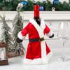 1pc  Christmas Decorative Santa Claus Christmas Skirt Dress Wine Bottle Cover Snowman Gifts Christmas Table Decoration