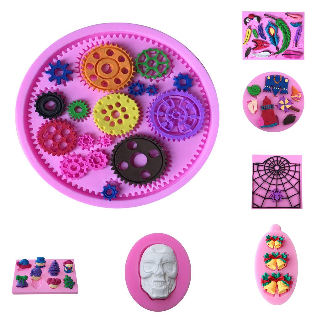 Silicone Moulds for Jewellery Making Accessories Resin Casting Mold for Baking Fondant DIY Christmas Ornaments