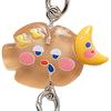 5Pcs Keychain Soft Expression Cloud Glitter Star Charm Key Chain Pendant with Alloy Buckle Schoolbag Decoration