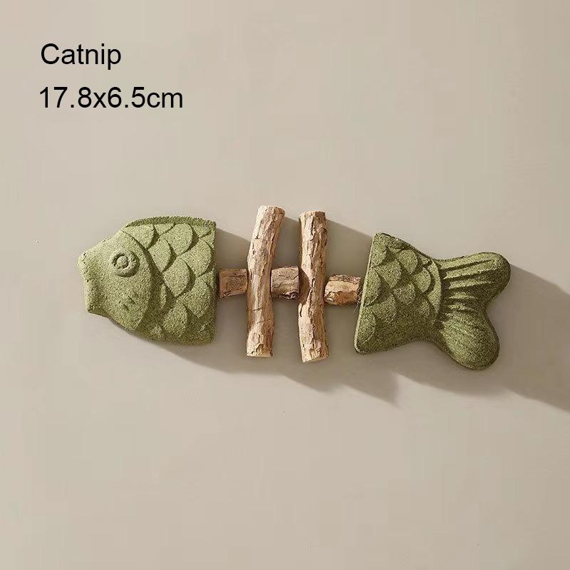 

Catnip Balls Funny Fish Bone Cat Toys Lickable Snack Catnip Silvervine Kitten Chewing Cleaning Teeth Toy For Cats Pet Supplies