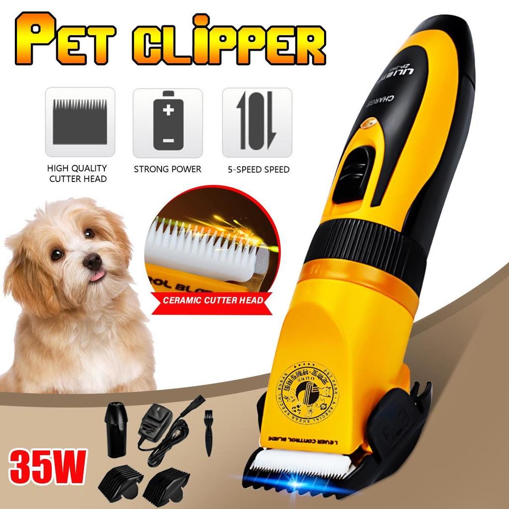 Elektrický zastřihovač chlupů pro domácí mazlíčky Profesionální zastřihovače dobíjecí nízkohlučné péče o psy a kočky Zvířata pro stříhání srsti strojem na holicí strojky
