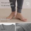 Heilan Home Men's Anti-bacterial Anti-mite Pure Cotton Thermal Underwear Set