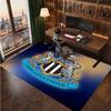 Tappeto in Velluto di Cristallo con Stampa di Calcio del Newcastle United, Comodo Assorbente d'Acqua Antiscivolo Tappeto per Pavimento Interno