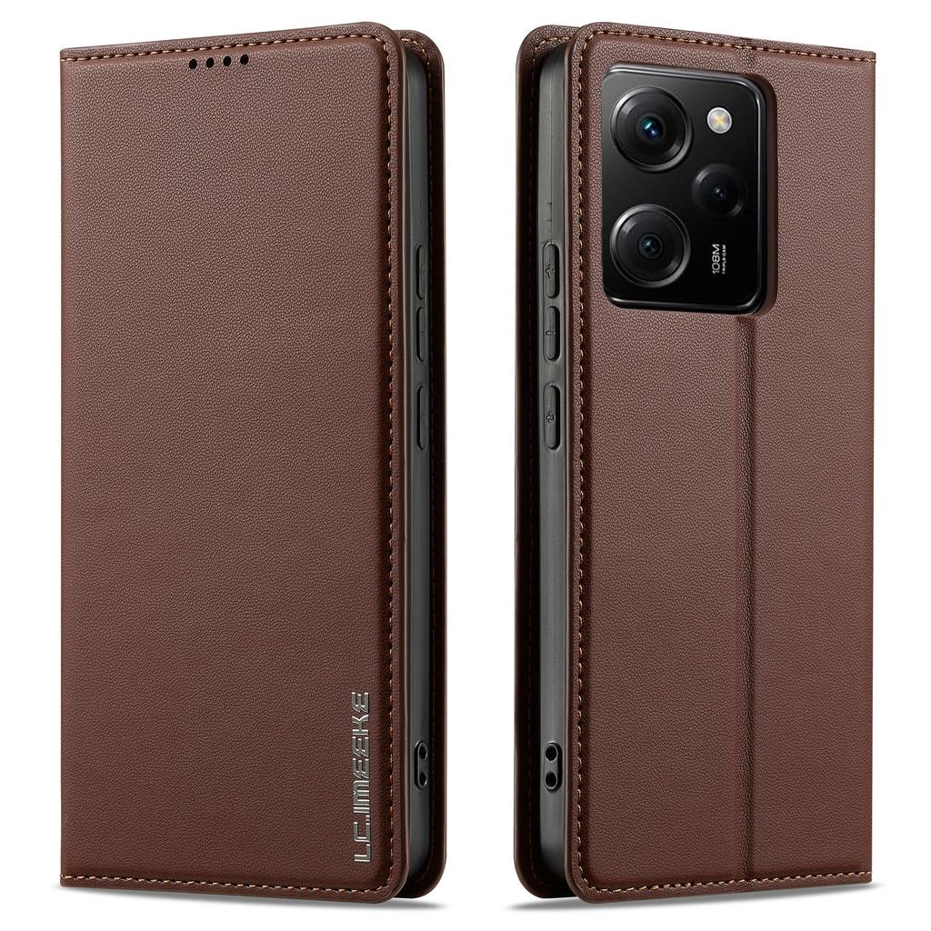 LC.IMEEKE L1 Series for Xiaomi Poco X5 Pro 5G/Redmi Note 12 Pro 5G Case PU Leather Wallet Stand Phone Cover