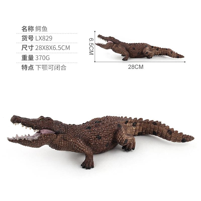 Model Simulat Animal Sălbatic Mare Crocodil PVC Realist Recuzită Model Static Ornament Jucărie