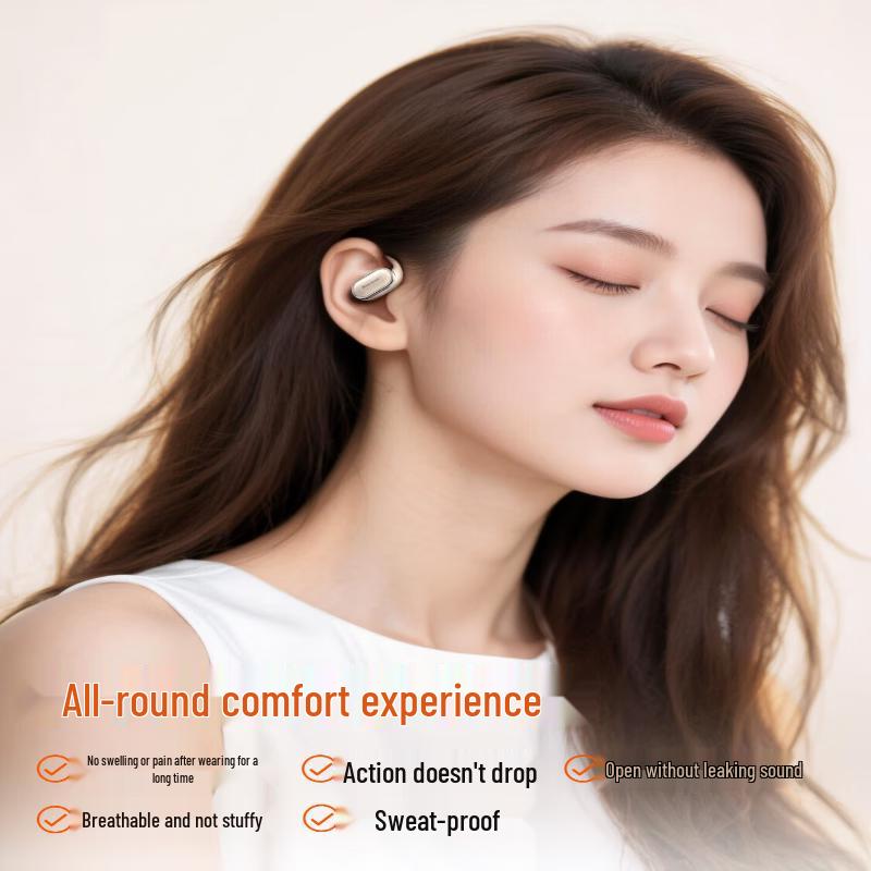 Newsmy LY12 Open-Ear Bone Conduction Bluetooth Headset with ANC