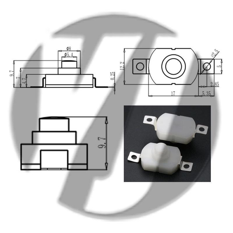 12x12 LED Flashlight Desk Lamp with Self-Locking Power Switch