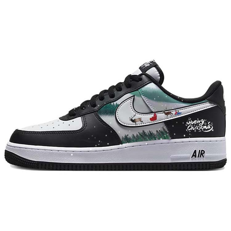 

Nike Air Force 1 Slip Resistant, Abrasion Resistant, Lightweight Low top Skateboard Shoes Unisex Black White DV0788-001(Team56-) 45