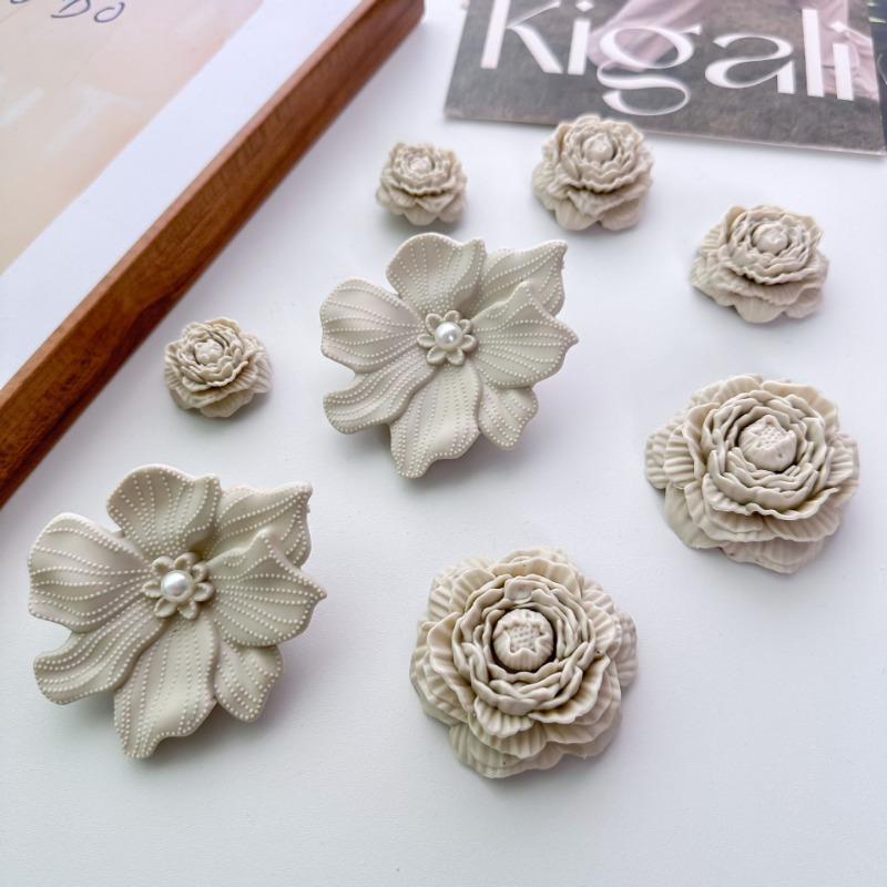 

20 шт. модные подвески для обуви набор аксессуаров дырка пряжка для обуви новый костяной белый букет DIY 3D украшения для обуви дети женщина девушка подарок