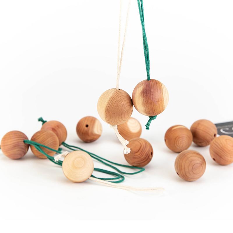 Cedarwood Balls For Home Decor Moisture-Proof Breathable Fragrance Accessories Wardrobe Cedarwood Beads 1Pc