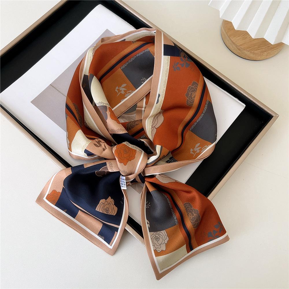 Pingjiao New Style Spring And Autumn Professional Decoration Versatile Small Silk Scarf Women'S Scarf Narrow Long Hair Strap Tie Bag Belt