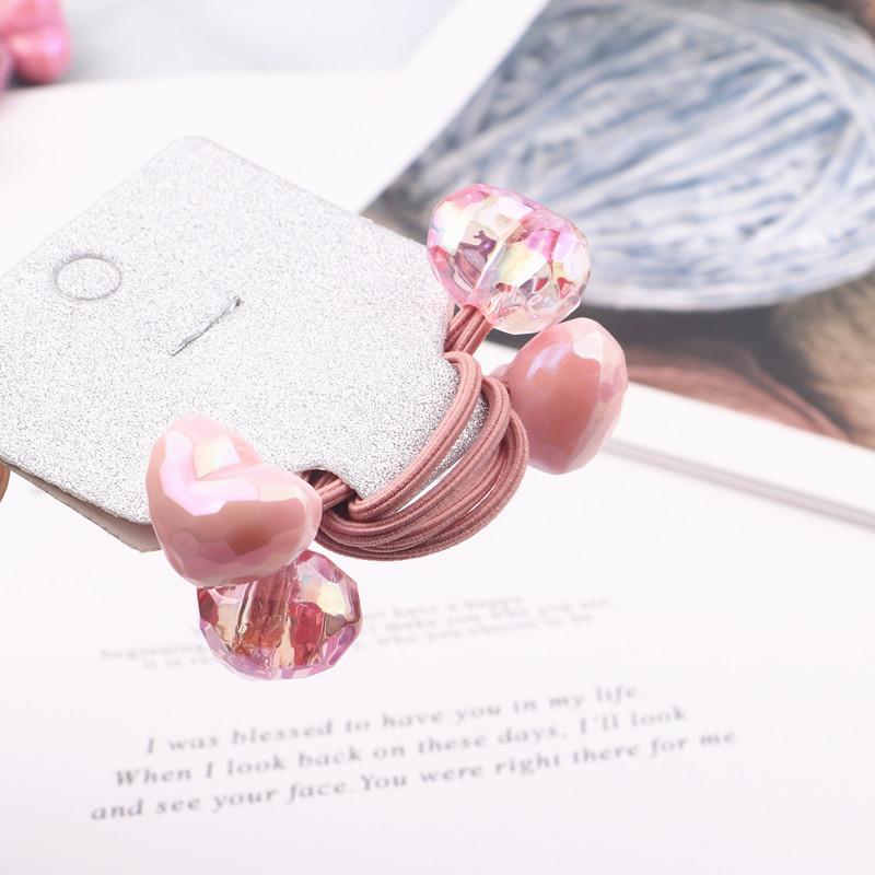 2PCS Cute New Princess Seven Color Double Head Headwear Kids Elastic Hair Bands Children Ropes Baby Headdress Girls Accessories