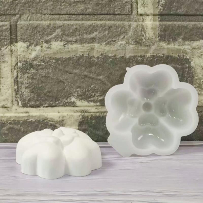 Wiederverwendbare Lebensmittelqualität Silikon Blume Form Form DIY Zement Gips Harze Handwerk Dekorative Wohnaccessoires Ornament