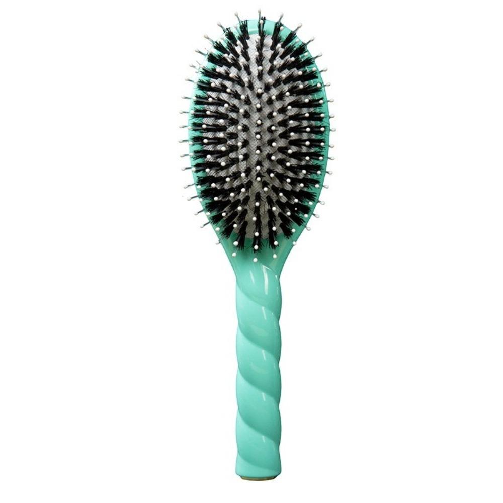 Anti Static Boar Bristle Hair Brush Macaron Hairdressing Comb Air Cushion Comb Scalp Massage