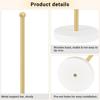 Modern Metal And Wood Hair Accessories Organiser Scrunchies Storage Stand For Women Girls Bedroom Bathroom Decoration