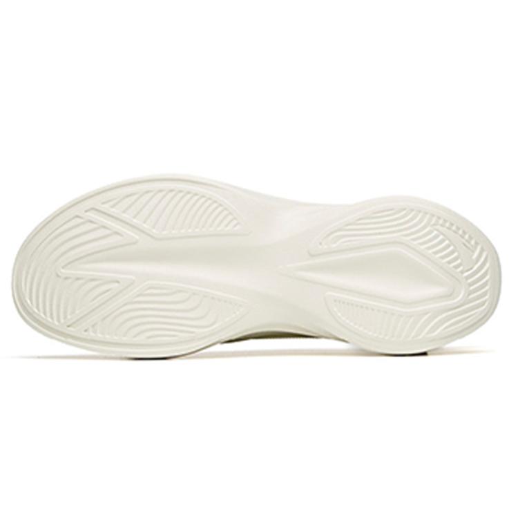 New Anta Leaf 1.0 Low Top Running Shoes Women's White Yellow Silver 922125520-1