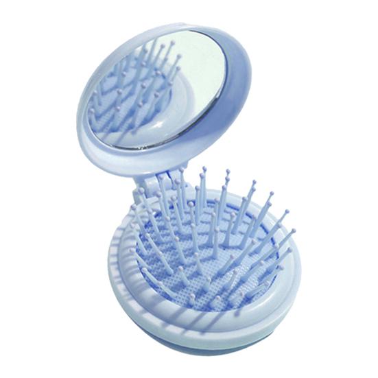1/2Pcs Mini Air Cushion Brush with Mirror Folding Round Mirror Scalp Massage Brush