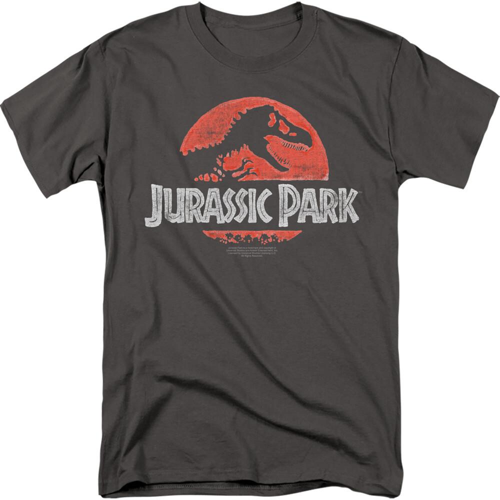 Jurassic Park Faded Logo Men’s T-Shirt S-5XL Licensed Movie Tee L