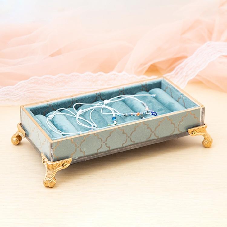 Blue Bronzing Jewelry Display Stand for Many Kinds of Jewellery's Displaying