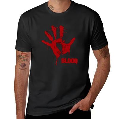 Monolith Blood Print Men's T-shirt Summer Classic Casual O Neck Short Sleeve Fashion Loose Oversized Tops Tee Shirt Men